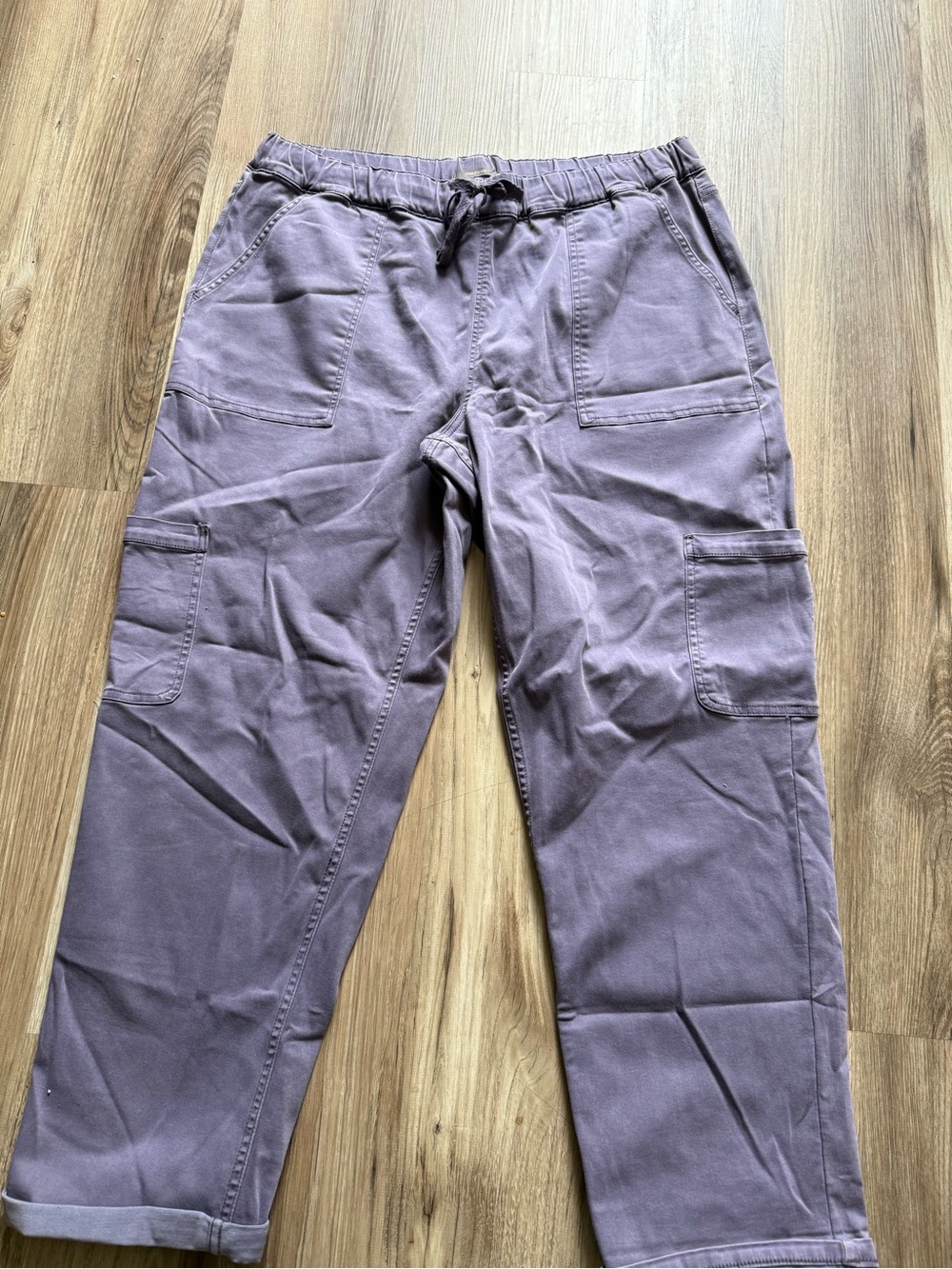 Maurices Women's Cargo Pants in Dusty Purple